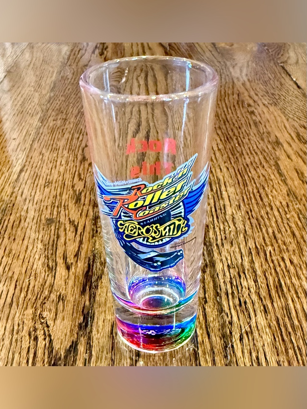 Disney-MGM Studios Rock ‘n’ Roller Coaster Starring Aerosmith Rainbow Shot Glass